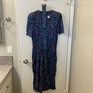 Stuart Alan floral dress with matching belt
